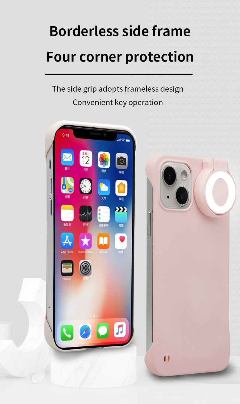 Ring Selfie Flip Light iPhone Case - 3 Colors