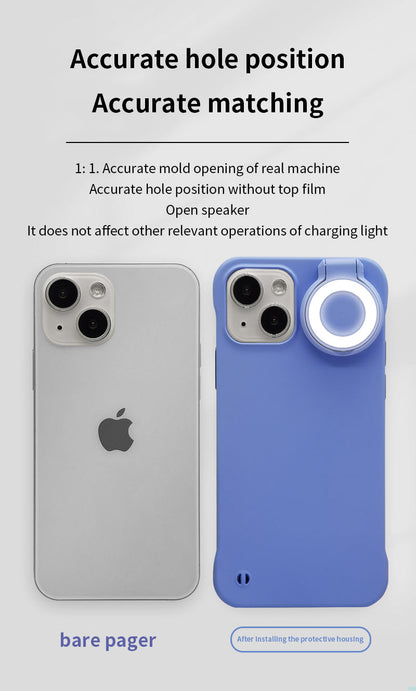 Ring Selfie Flip Light iPhone Case - 3 Colors