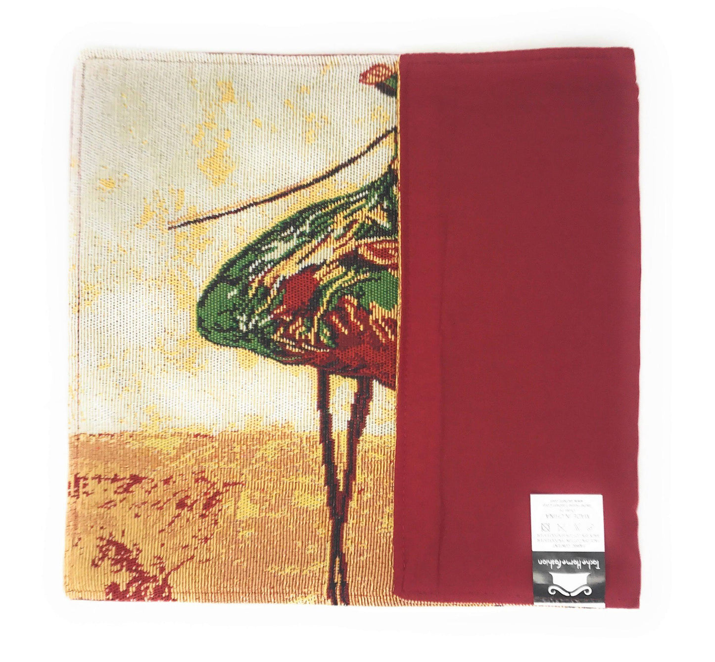 Tache Abstract Art Ballet Ballerina Dancers Beige Woven Tapestry Placemat Set (18110)