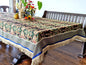 Tache Elegant Black Ornate Paisley Woven Tapestry Tablecloth (18192)