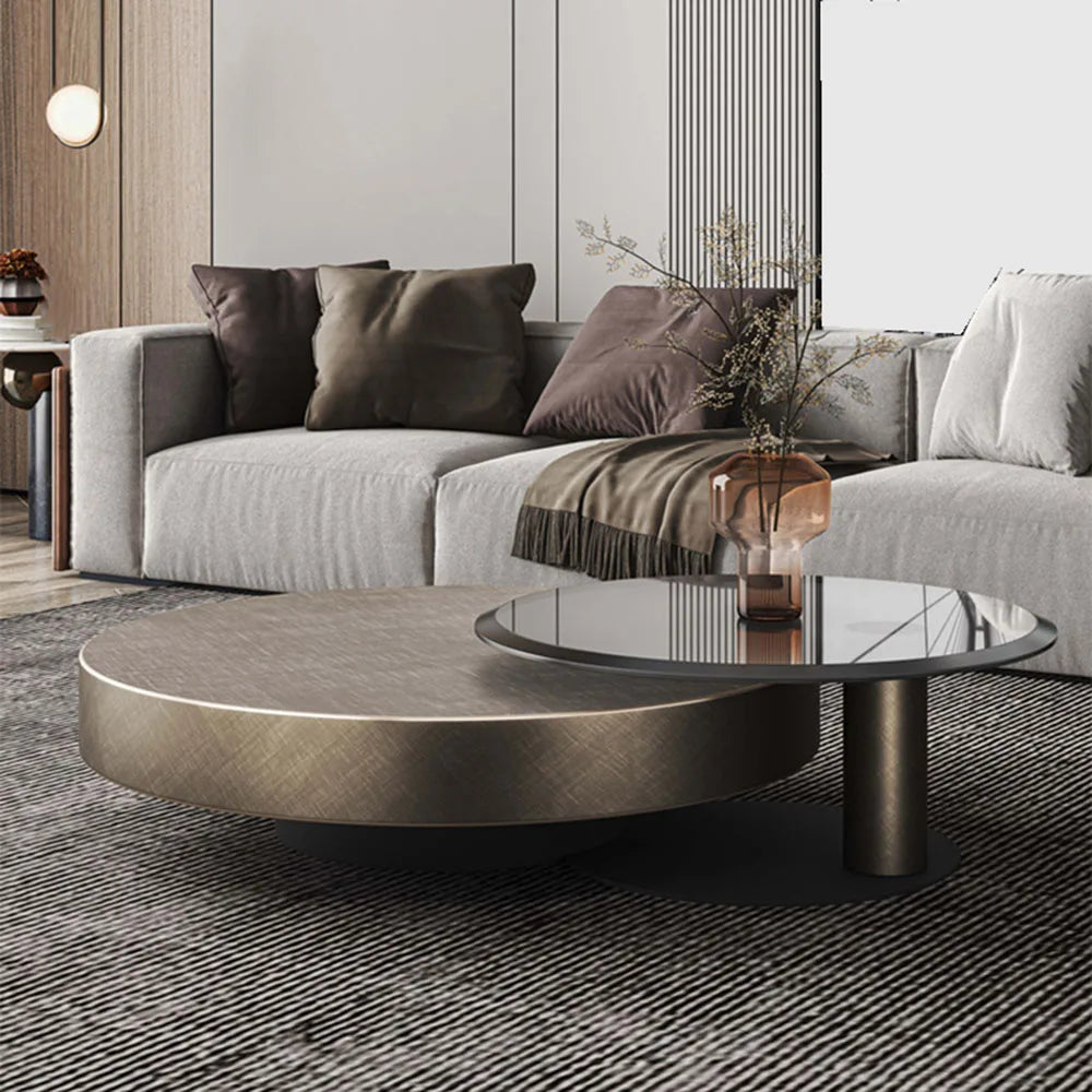 New Modern Glass Teapoy Coffee Table