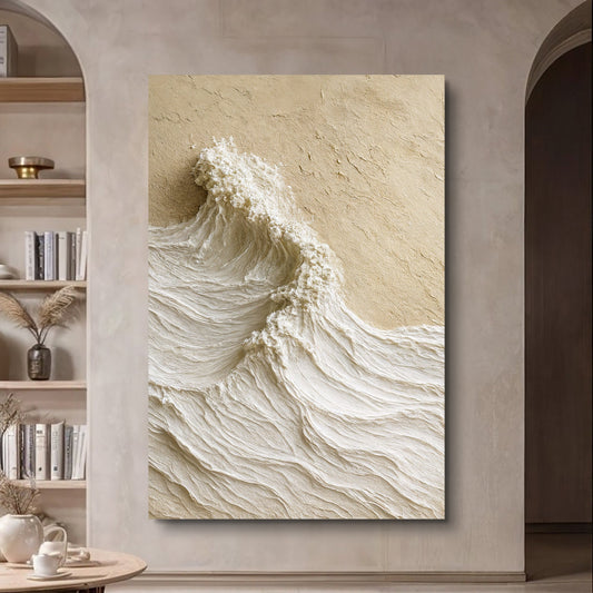 Modern Neutral Mountain Landscape Canvas Wall Art, Gallery Wrapped