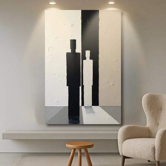 Contemporary Minimalist Abstract Canvas Wall Art, Gallery Wrapped