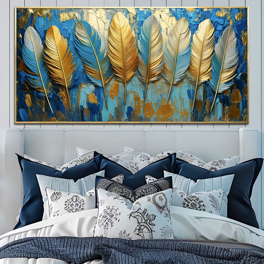 Confetti Sky Abstract Canvas Wall Art, Wide Gallery Wrapped