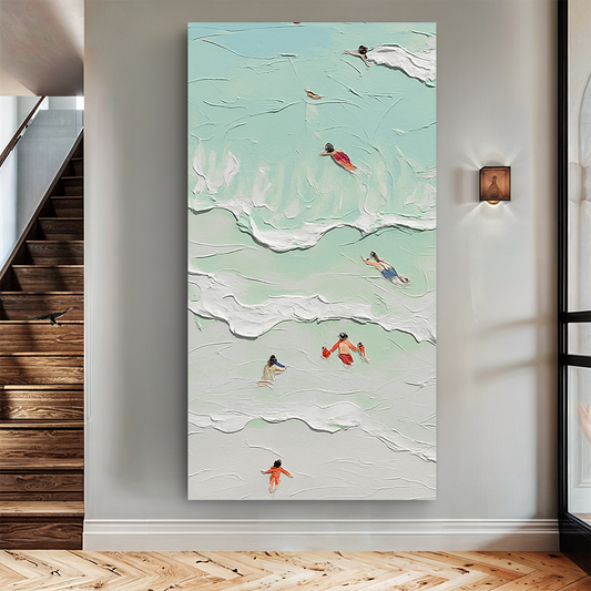 Beach Days Coastal Canvas Wall Art XXIII, Wide Gallery Wrapped Print