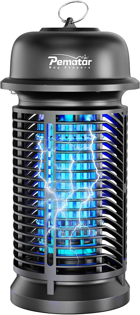 Bug Zapper Outdoor Electric, 4200V/20W High Power Voltage Mosquito Zapper, IPX4 Waterproof Fly Traps, Fly Zapper for Camping, Backyard, Patio and Garden