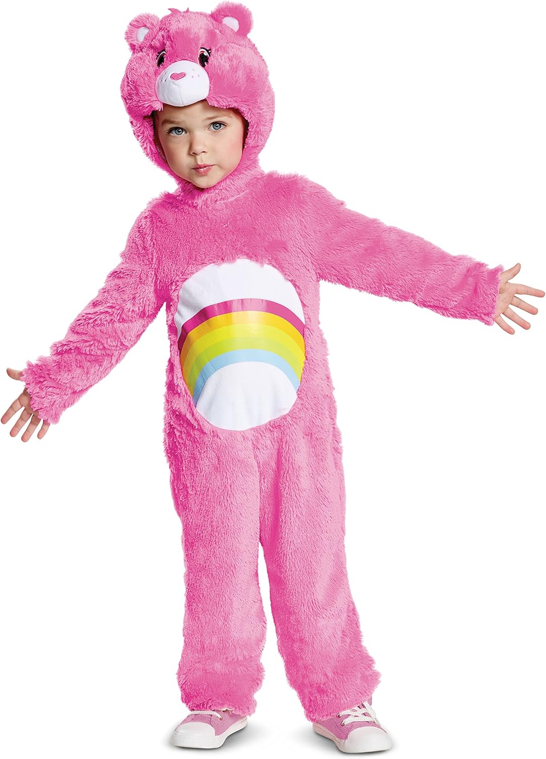 Disguise Cheer Bear Deluxe Plush Child Costume, Pink, (12-18 Months)
