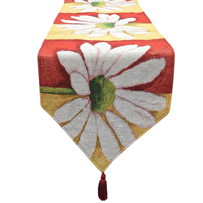 Tache Loves Me Not Daisy Tapestry Table Runner (9046)