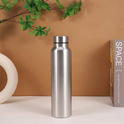 1000ml Stainless Steel Water Bottle - Durable Single-Layer Sports Flask for Camping, Gym, and Outdoor Activities