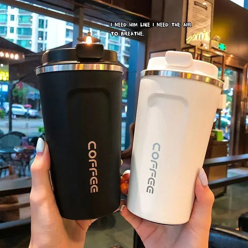 510ML Stainless Steel Thermal Mug - Leakproof Coffee & Water Travel Bottle, Insulated Thermo Flask for Hot and Cold Beverages