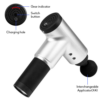 Deep Tissue Massage Gun with Interchangeable Heads