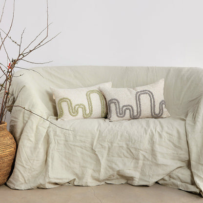 Olive & Gray Mirage Lumbar Throw Pillow