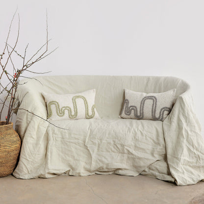 Olive & Gray Mirage Lumbar Throw Pillow
