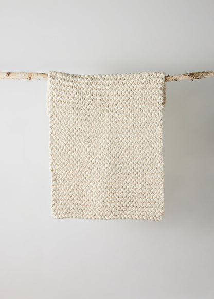 Chunky Ecru Hand-Loomed Mat