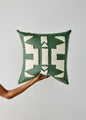 Ndebele Forest Green Throw Pillow