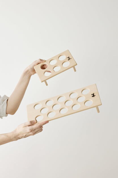 Hand-Carved Wooden Fridge Egg Tray