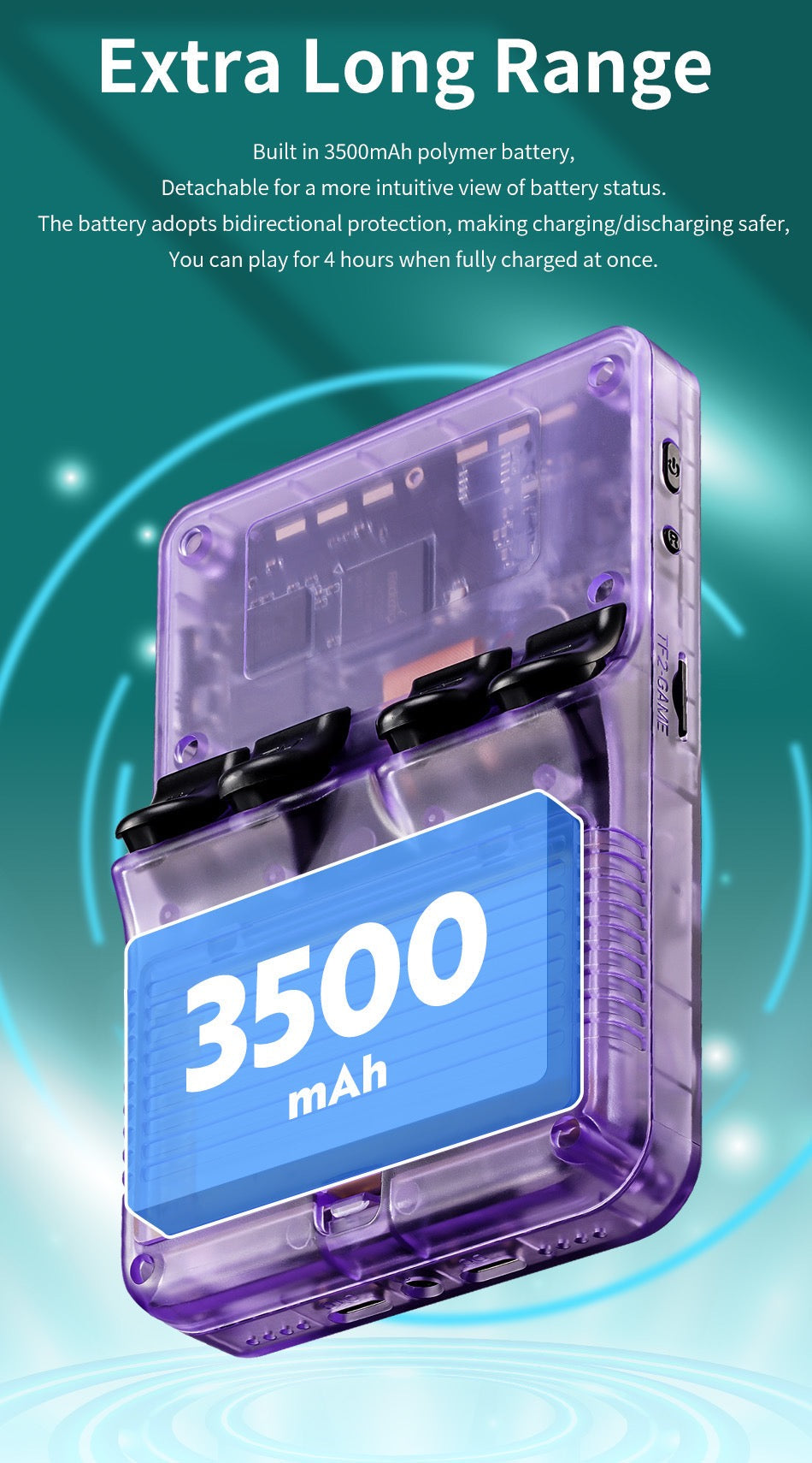 RetroRush Ultimate Retro Handheld Gaming Console – 128GB Pocket Arcade, Hi-Res Screen, 20k Games!