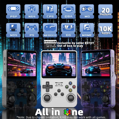 RetroRush Ultimate Retro Handheld Gaming Console – 128GB Pocket Arcade, Hi-Res Screen, 20k Games!