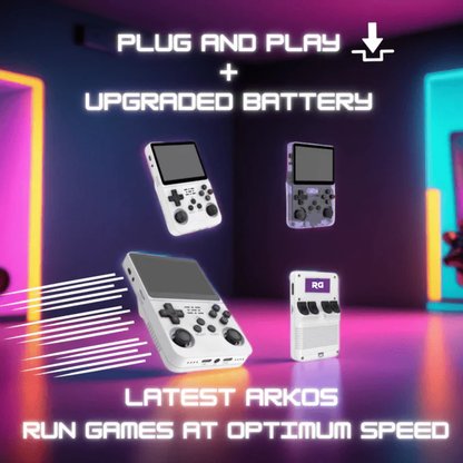 RetroRush Ultimate Retro Handheld Gaming Console – 128GB Pocket Arcade, Hi-Res Screen, 20k Games!