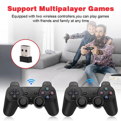 Retro 4K HDMI Game Stick – 30K+ Games with 2 Wireless Controllers