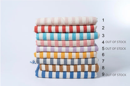 Girit Cotton Linen Turkish Towel Set, 37 x 73 Inch, Sets of 2 to 7