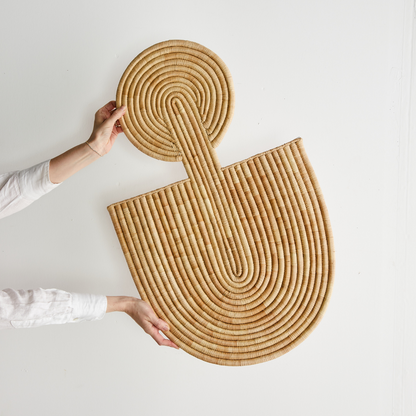 Maravi Natural Palm Leaves Woven Wall Art