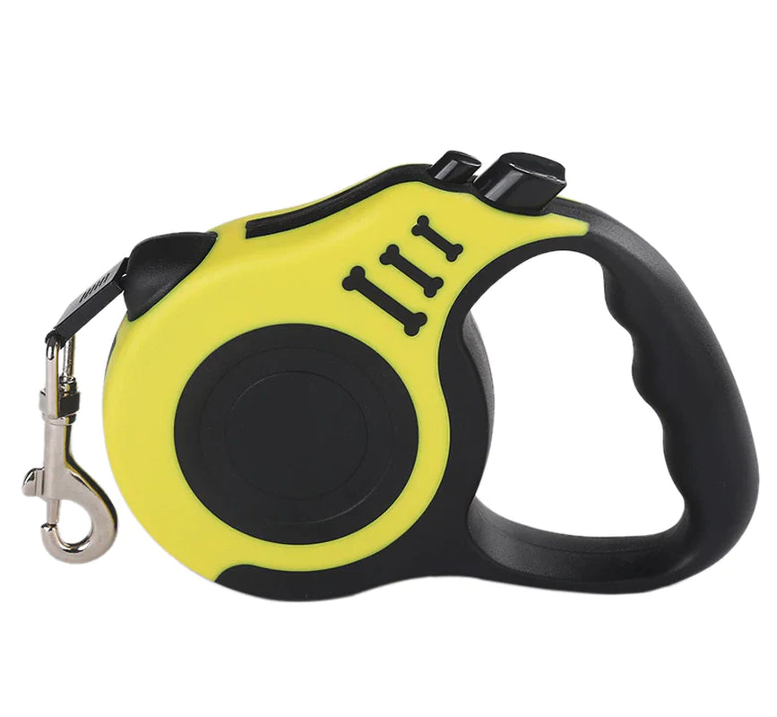 16.5FT Automatic Retractable Dog Leash - Eco-Friendly, Durable, One-Hand Brake & Lock, Multiple Colors