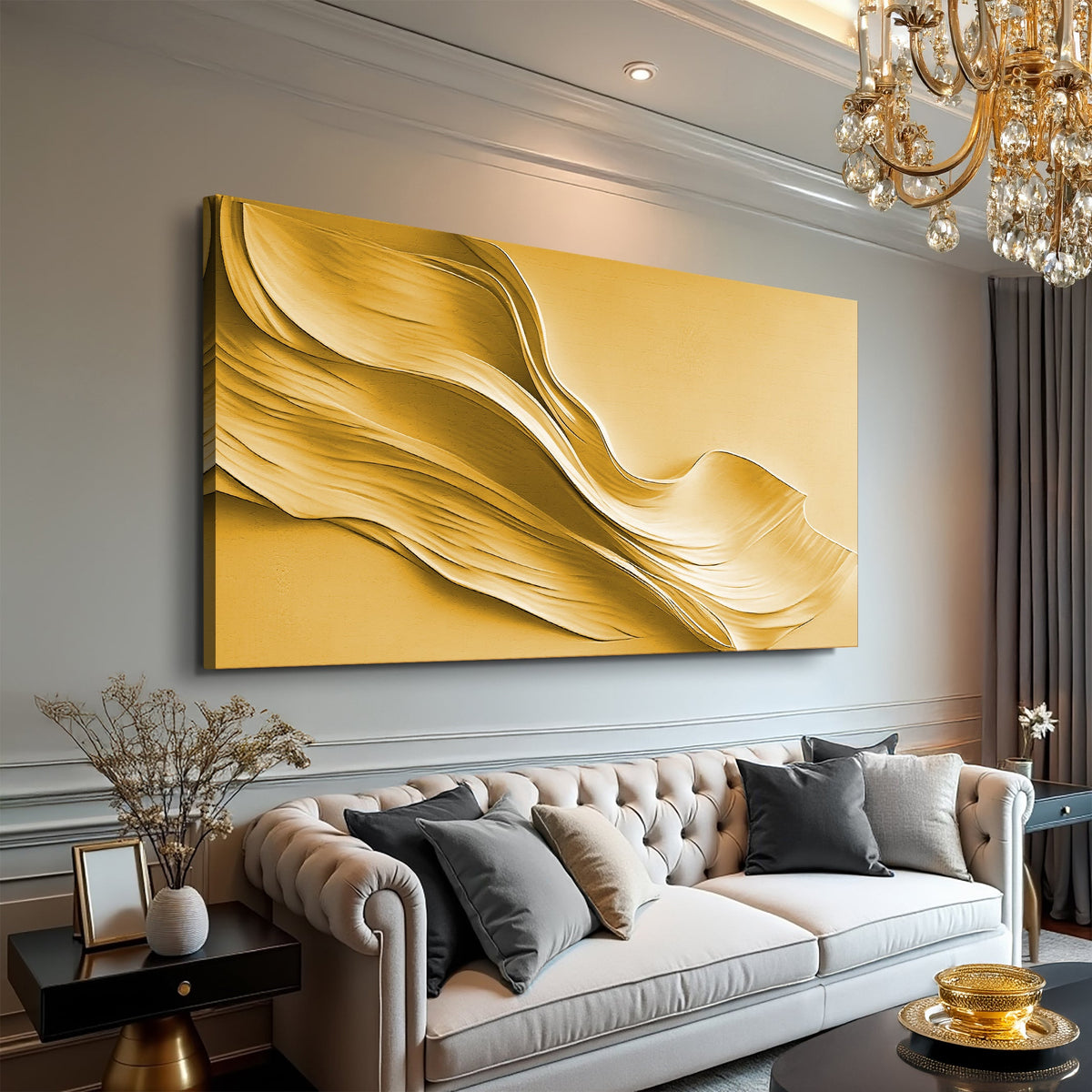 Gold Minimalist Wall Art II