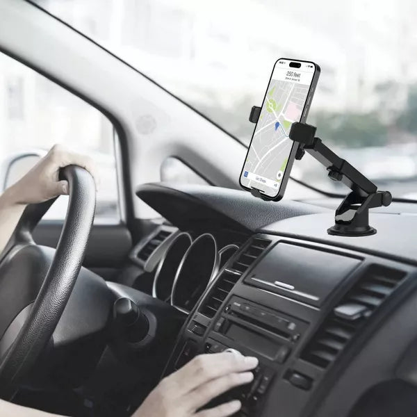 Roller Grip Extendable Windshield & Dash Smartphone Mount: Secure Versatility for Your Device