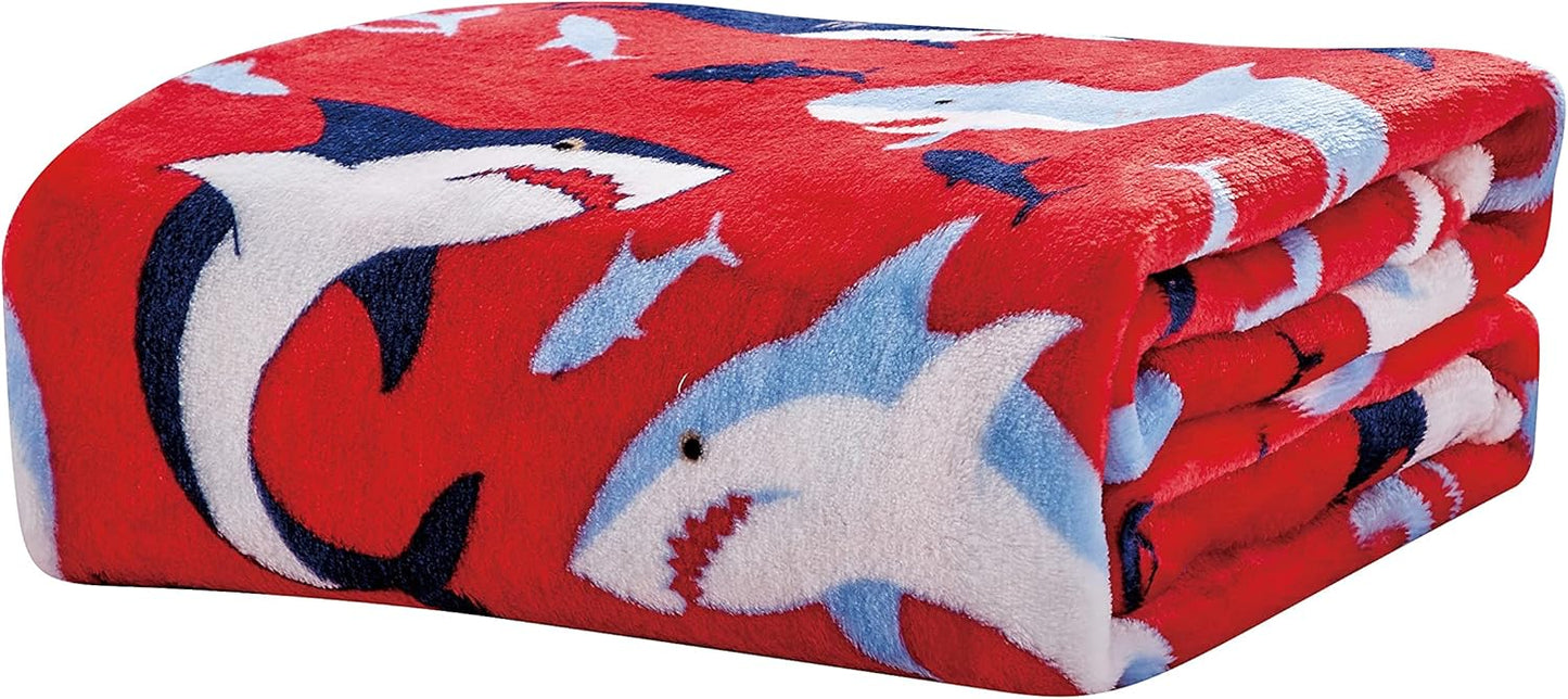 Soft Fleece Throw Blanket 50x60 – Lightweight Cozy Bed Couch Sofa Blanket for All Seasons