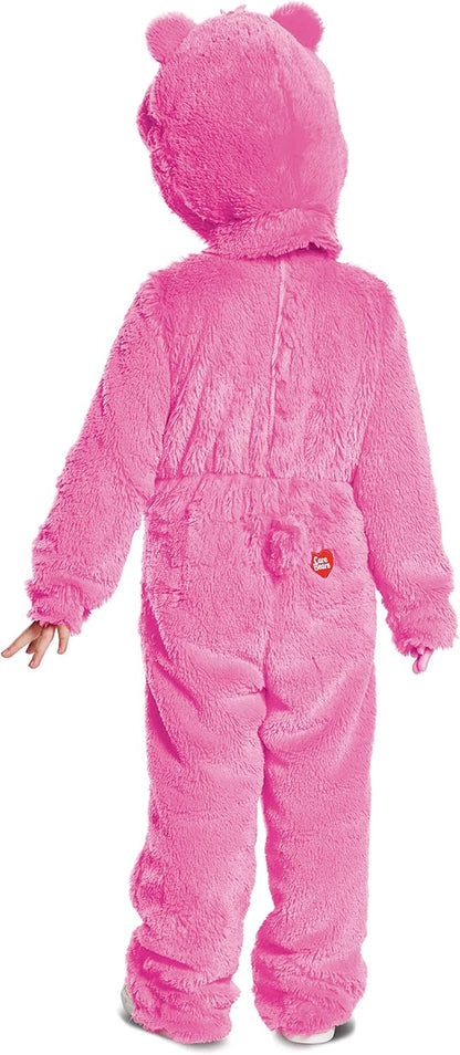 Disguise Cheer Bear Deluxe Plush Child Costume, Pink, Size S/P