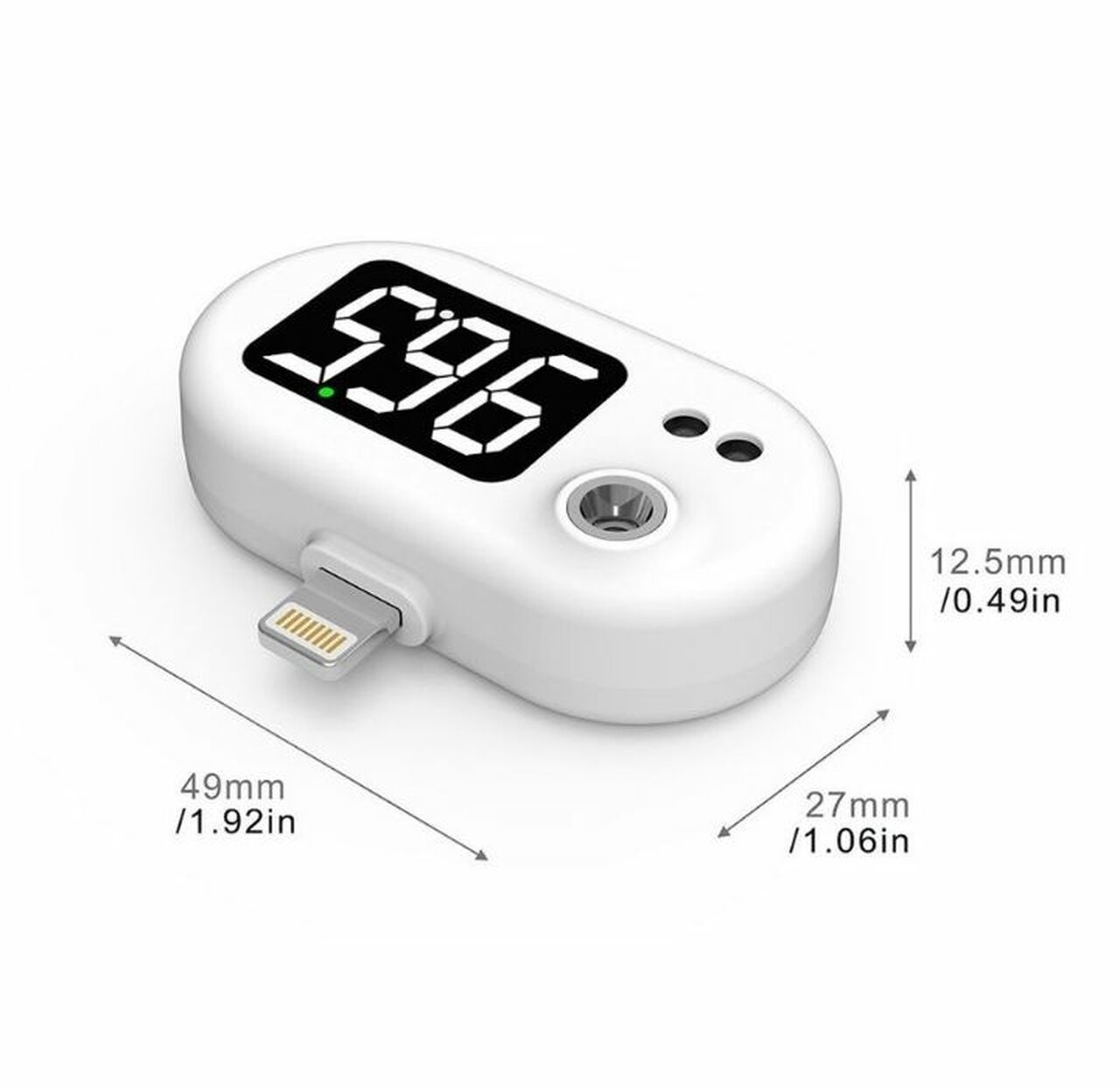 Infrared Thermometer for Apple Lightning or Android USB-C