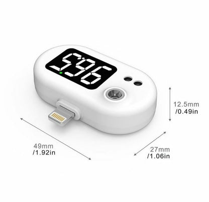 Infrared Thermometer for Apple Lightning or Android USB-C