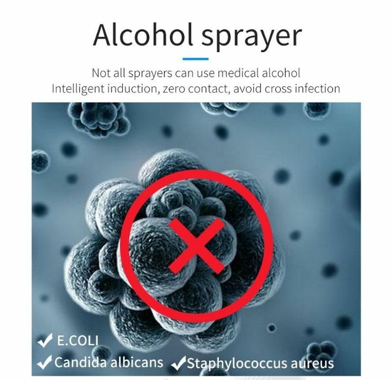 Automatic Touch-Free Alcohol Sanitizer Spray Dispenser