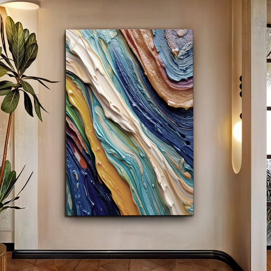 Ocean Waves Canvas Wall Art – Premium Gallery Wrapped Print