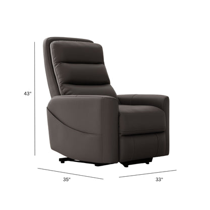 Power Lift Chair with Full Recline and USB Charging - Faux Leather