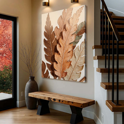 Abstract Autum Leaves Wall Art
