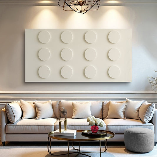 Modern Abstract Minimalist Canvas Wall Art II, Wide Format