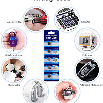 20-Pack Lithium CR1225 3V Battery for Key Fobs, Calculators, and More