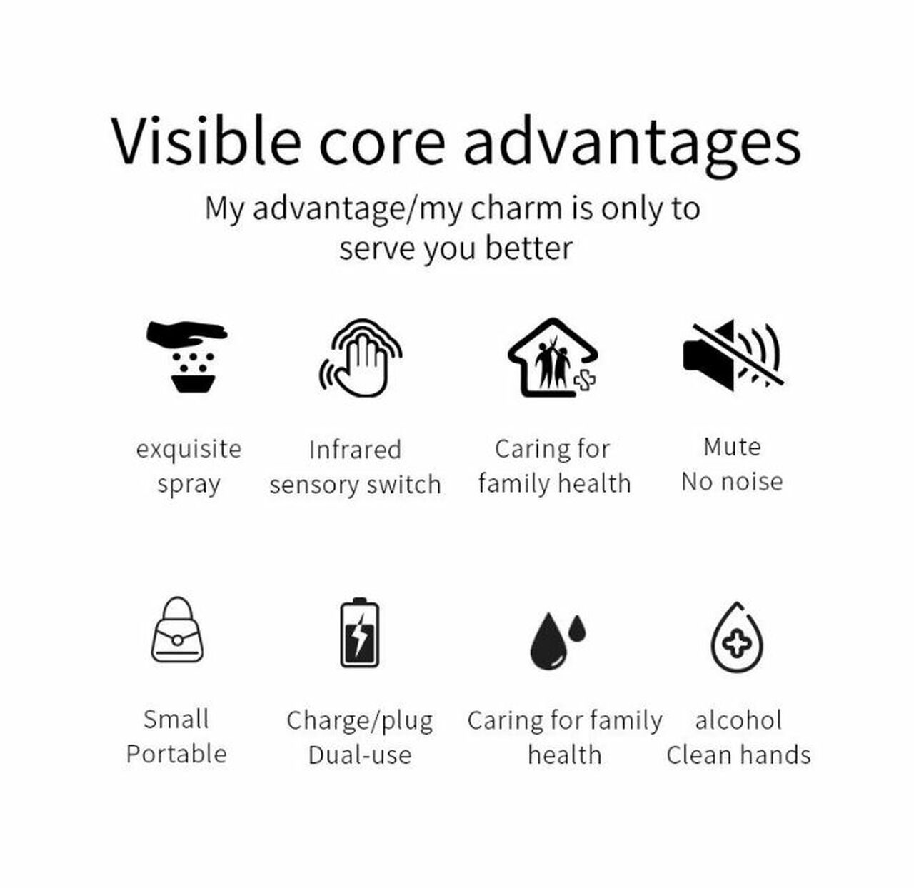 Automatic Touch-Free Alcohol Sanitizer Spray Dispenser