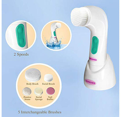 HomeSpa Microdermabrasion Face and Body Skin Cleansing Brush