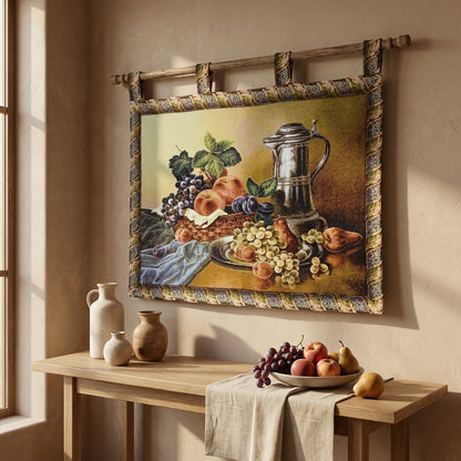 Cotton Blend Fruit Bouquet Wall Tapestry, 33 x 24 Inches