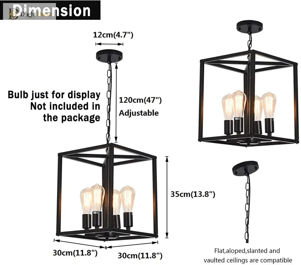 4-Light Adjustable Pendant Light | Kitchen Island Lighting