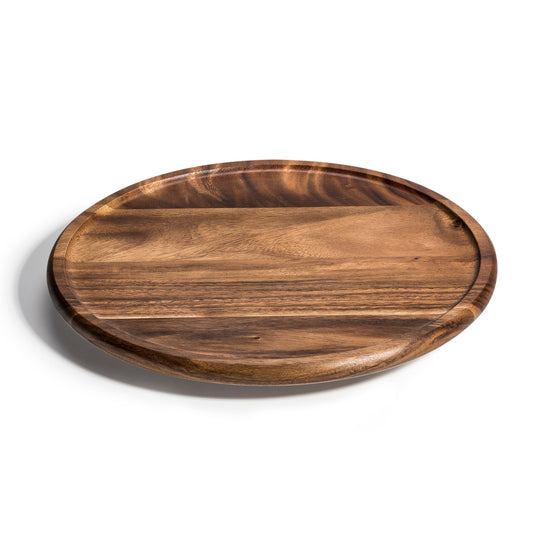 Acacia Wood Lazy Susan - 15 Inch Rotating Turntable