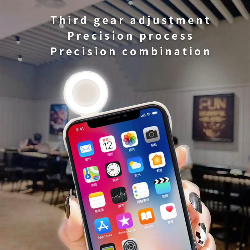 Ring Selfie Flip Light iPhone Case - 3 Colors