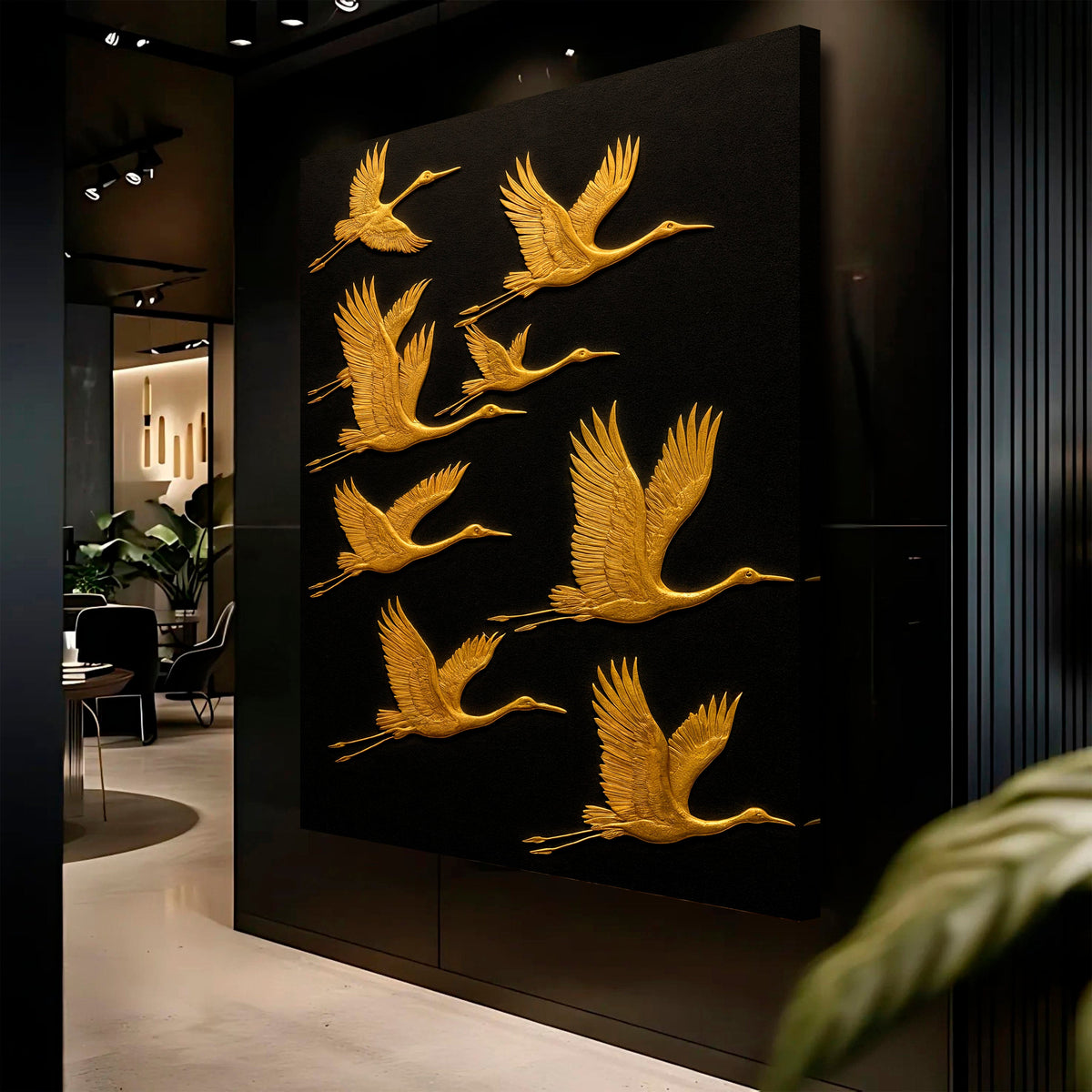 Abstract Sandhill Cranes Wall Art