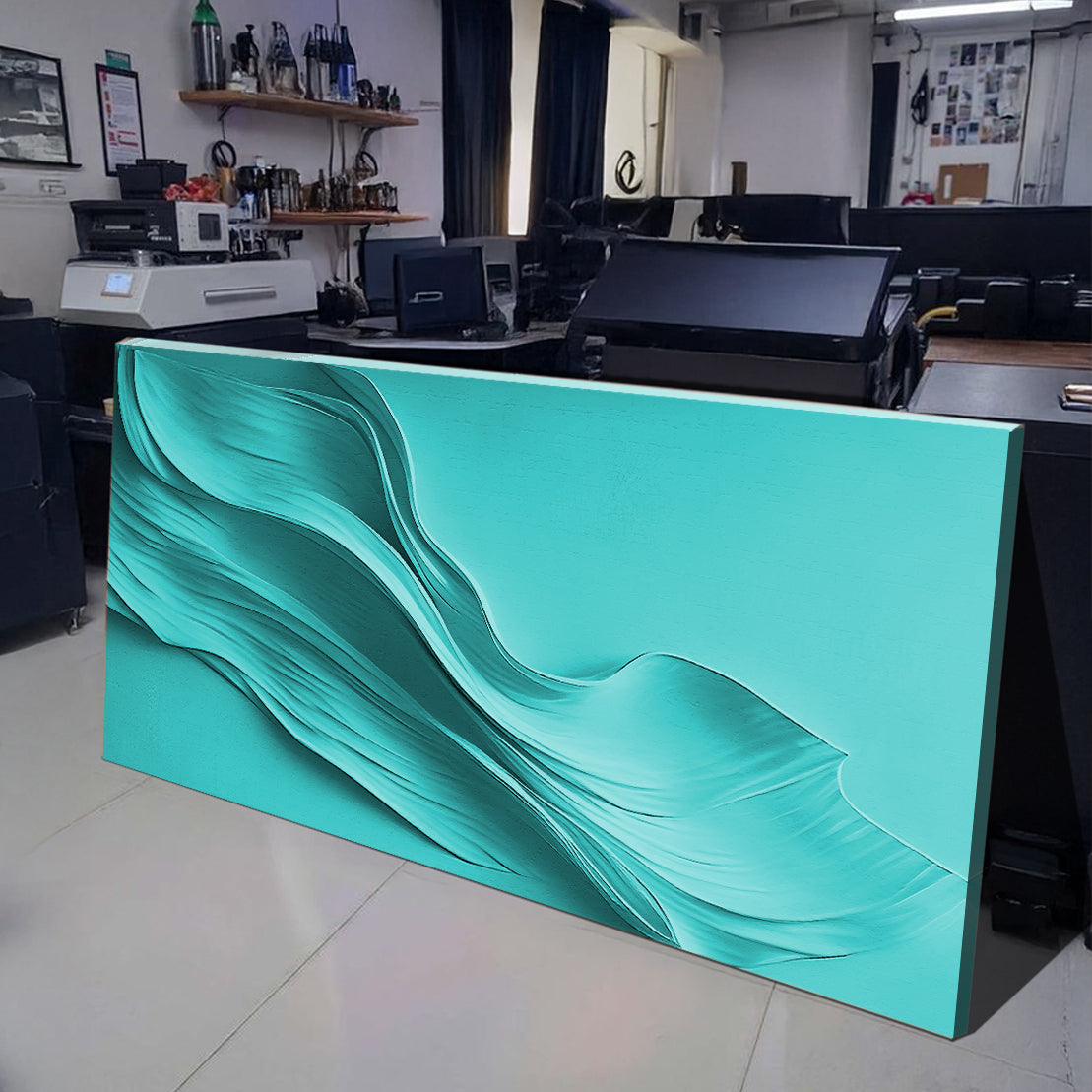 Turquoise Minimalist Wall Art
