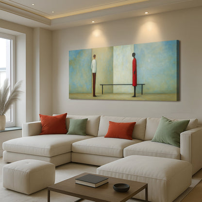 Confrontation Abstract Wall Art