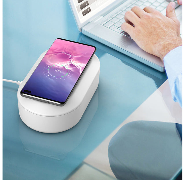 UV Sterilizer Box with 15 W Fast Wireless Charging Pad