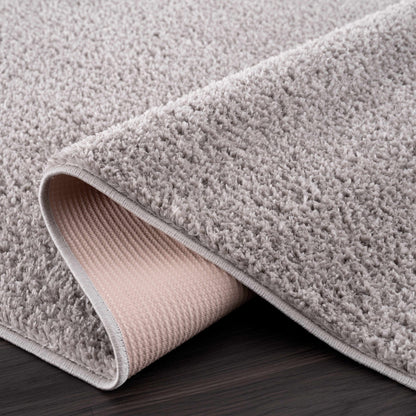 Judy Solid Gray Washable Shag Rug